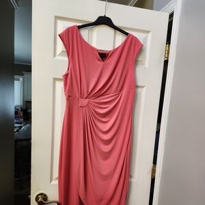 Women dress pink-coral size 16